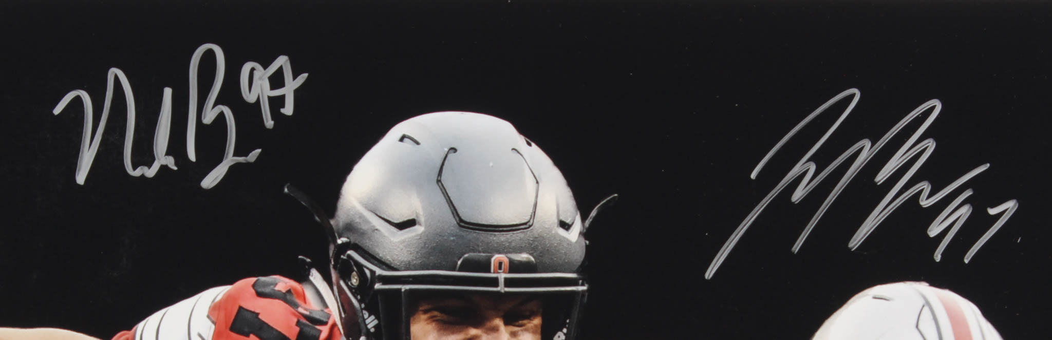 Nick Bosa & Joey Bosa Signed Ohio State Buckeyes 16x20 Photo (JSA COA) at PristineAuction.com Nick Bosa & Joey Bosa Signed Ohio State Buckeyes 16x20 Photo (JSA COA) at PristineAuction.com