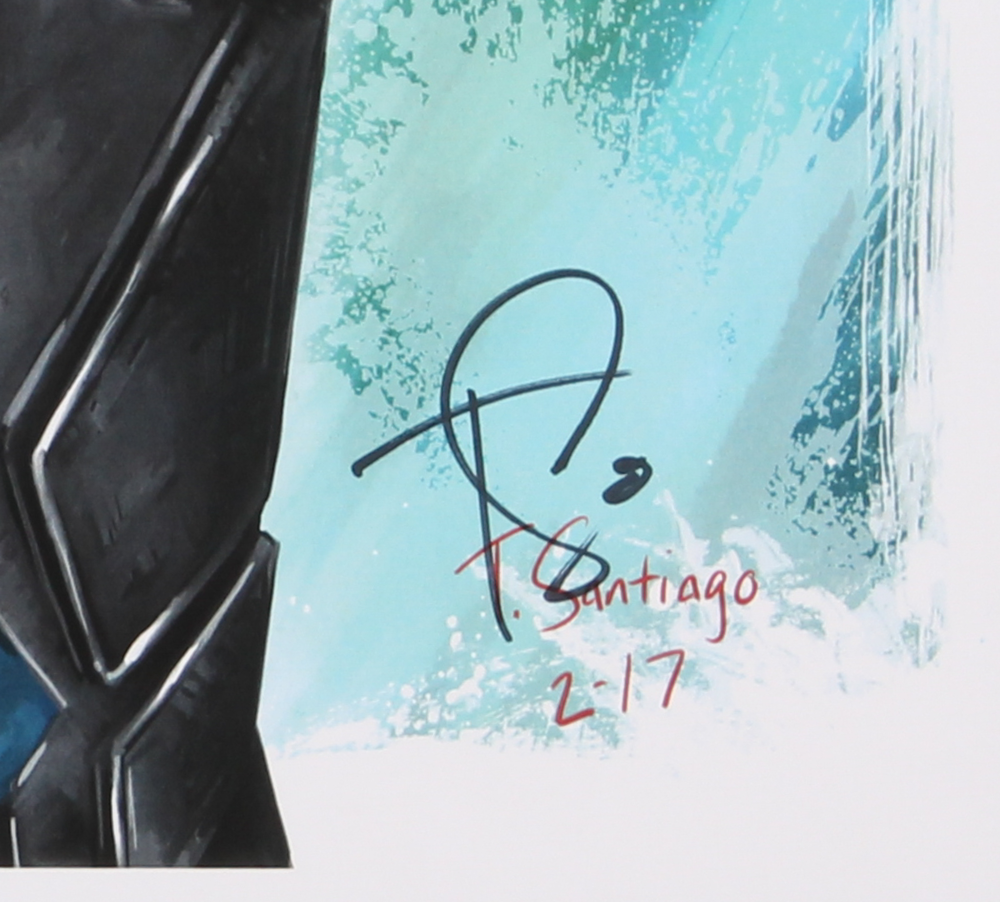 Tony Santiago - Rocket Raccoon & Baby Groot - Guardians of the Galaxy - Marvel Comics 13x19 Signed Lithograph (PA) at PristineAuction.com Tony Santiago - Rocket Raccoon & Baby Groot - Guardians of the Galaxy - Marvel Comics 13x19 Signed Lithograph (PA) at PristineAuction.com