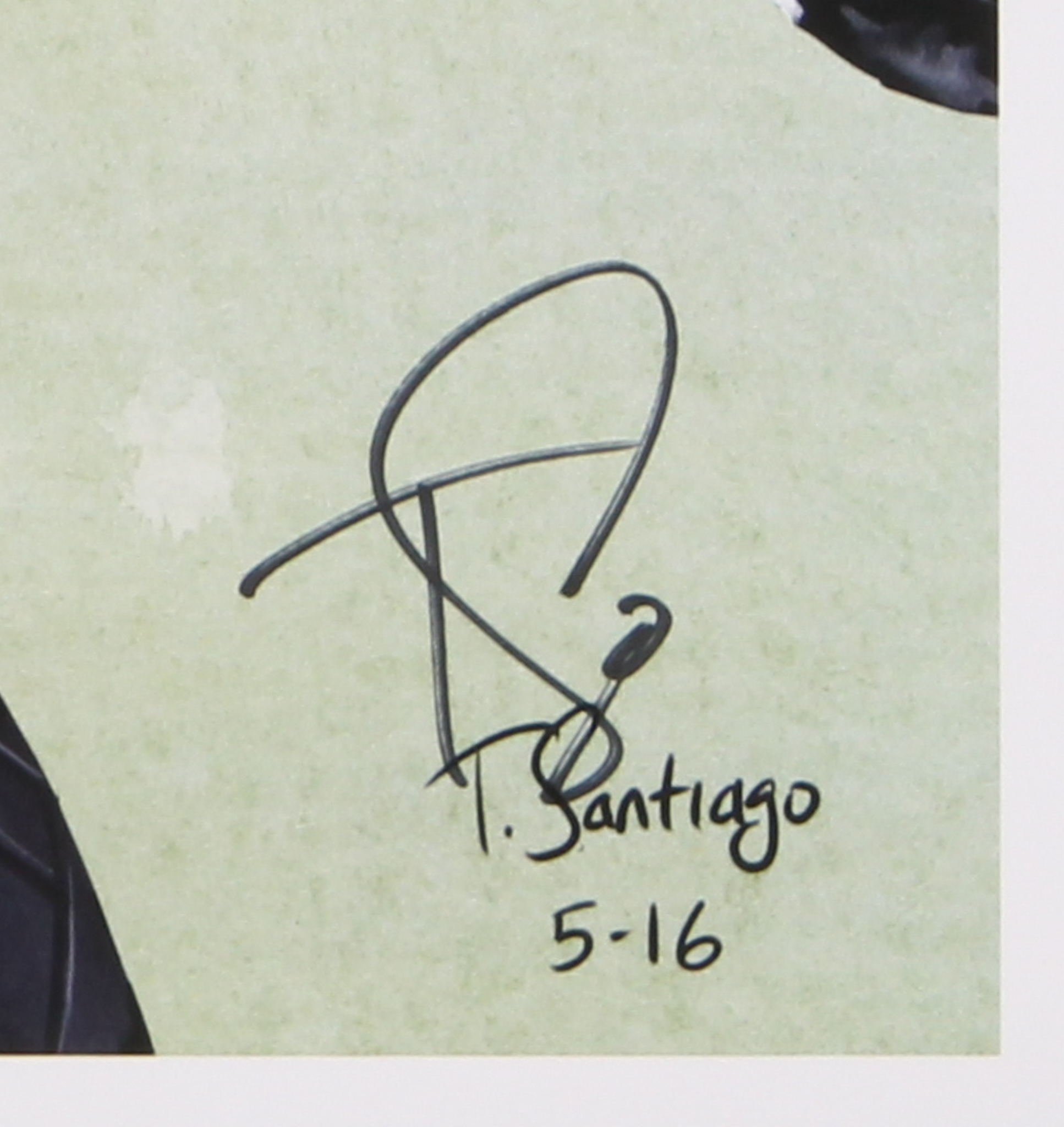 Tony Santiago - Black Panther - Marvel Comics 13x19 Signed Lithograph (PA COA) at PristineAuction.com Tony Santiago - Black Panther - Marvel Comics 13x19 Signed Lithograph (PA COA) at PristineAuction.com