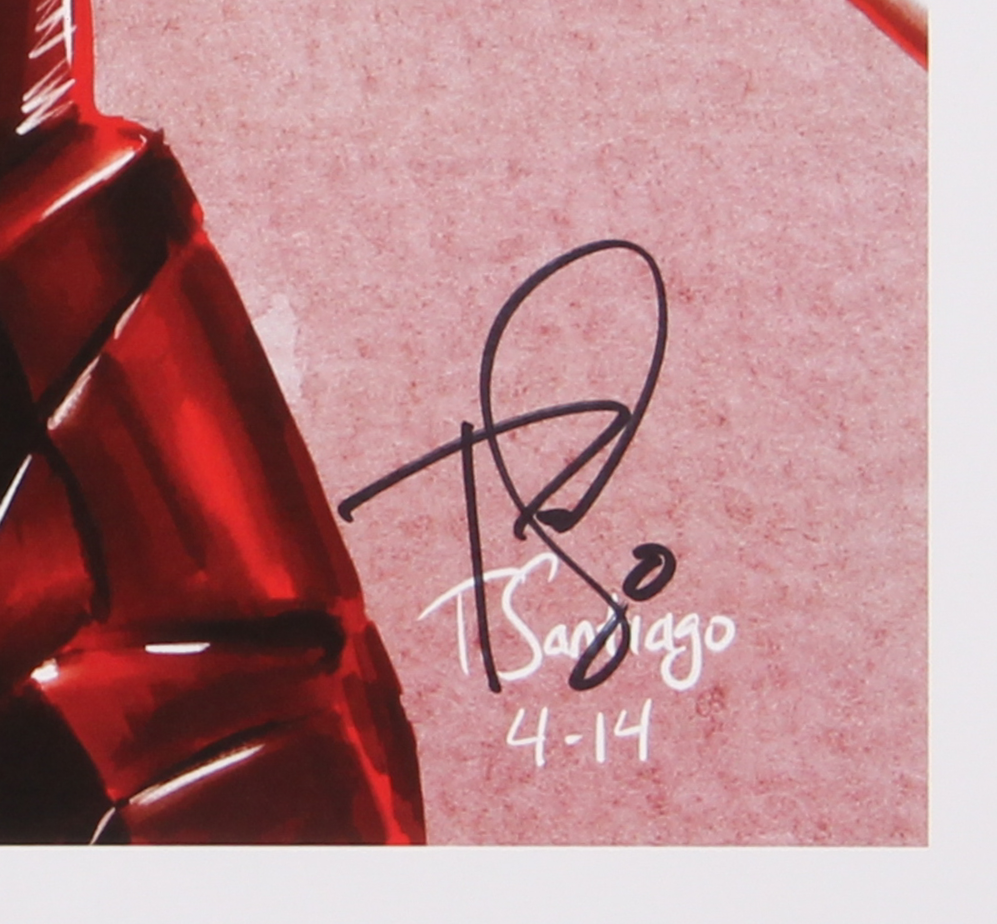 Tony Santiago - Iron Man - Marvel Comics 13x19 Signed Lithograph (PA COA) at PristineAuction.com Tony Santiago - Iron Man - Marvel Comics 13x19 Signed Lithograph (PA COA) at PristineAuction.com