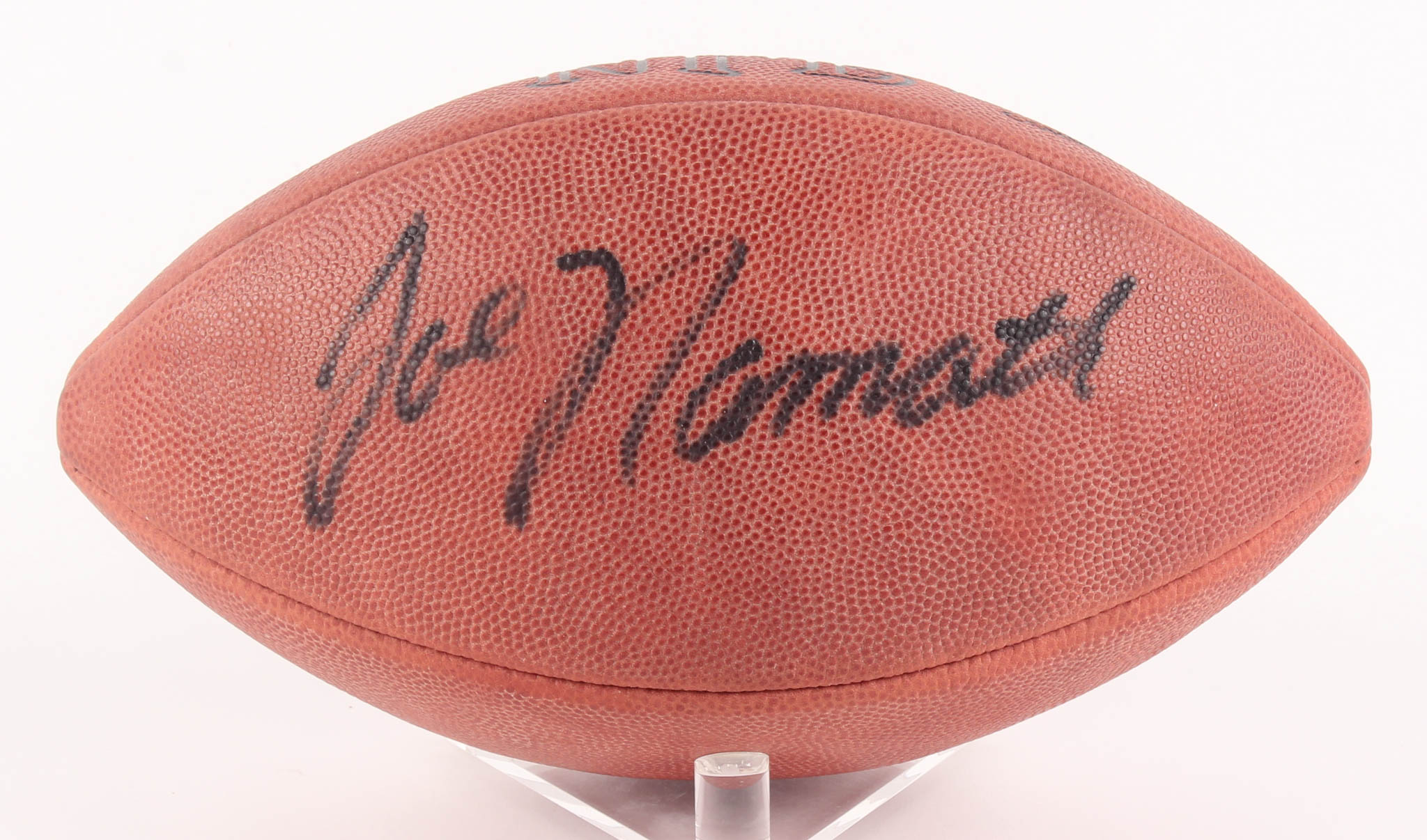 Joe Namath Signed NFL Football With Display Case (Steiner Hologram) at PristineAuction.com Joe Namath Signed NFL Football With Display Case (Steiner Hologram) at PristineAuction.com