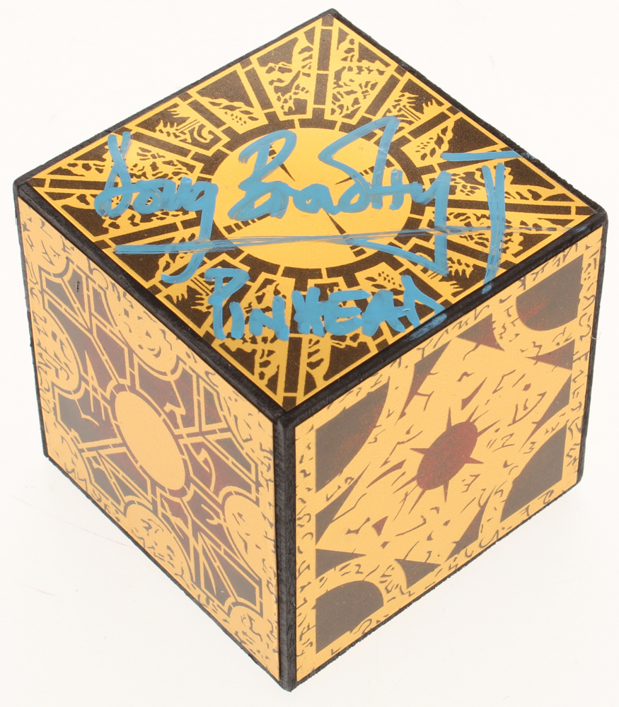 Doug Bradley Signed "Hellraiser" PuzzleBox Cube Prop Inscribed "Pinhead" (Beckett COA