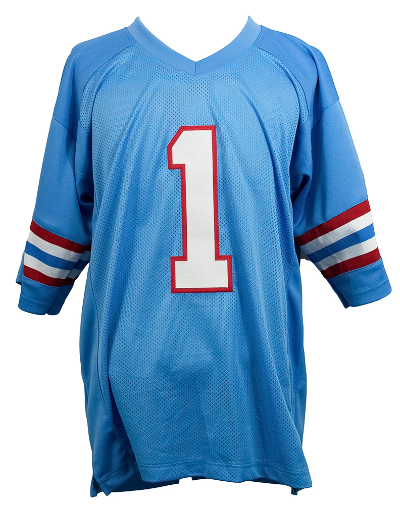 Warren Moon Signed Houston Oilers Jersey Inscribed "HOF 06" (JSA COA & Moon Hologram) at PristineAuction.com Warren Moon Signed Houston Oilers Jersey Inscribed "HOF 06" (JSA COA & Moon Hologram) at PristineAuction.com
