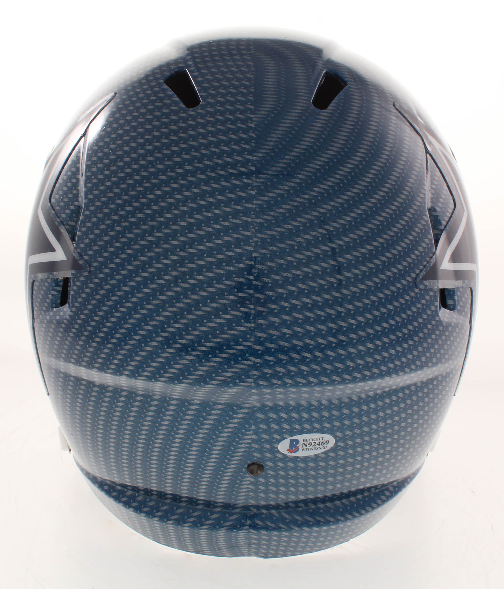 Ezekiel Elliott & Amari Cooper Signed Dallas Cowboys Full-Size Hydro Dipped Speed Helmet (Beckett COA) at PristineAuction.com Ezekiel Elliott & Amari Cooper Signed Dallas Cowboys Full-Size Hydro Dipped Speed Helmet (Beckett COA) at PristineAuction.com