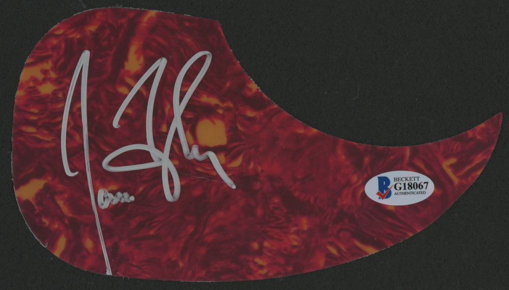 James Taylor Signed Acoustic Guitar Pickguard (Beckett COA) Pristine