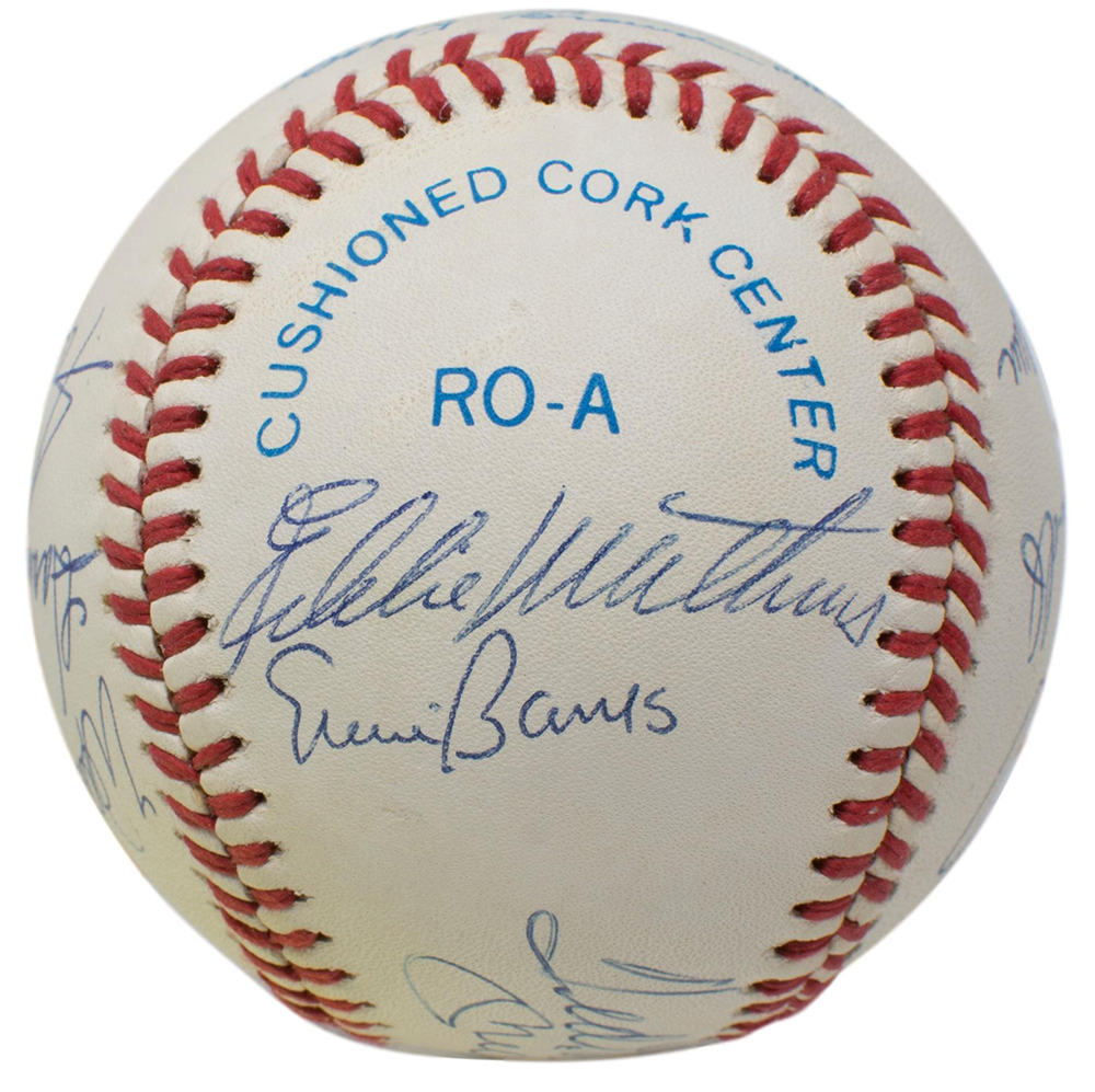 500 Home Run Club OAL Baseball Signed by (11) with Mickey Mantle, Ted Williams, Willie Mays, Harmon Killebrew, Frank Robinson with High-Quality Display Case (PSA LOA) at PristineAuction.com 500 Home Run Club OAL Baseball Signed by (11) with Mickey Mantle, Ted Williams, Willie Mays, Harmon Killebrew, Frank Robinson with High-Quality Display Case (PSA LOA) at PristineAuction.com