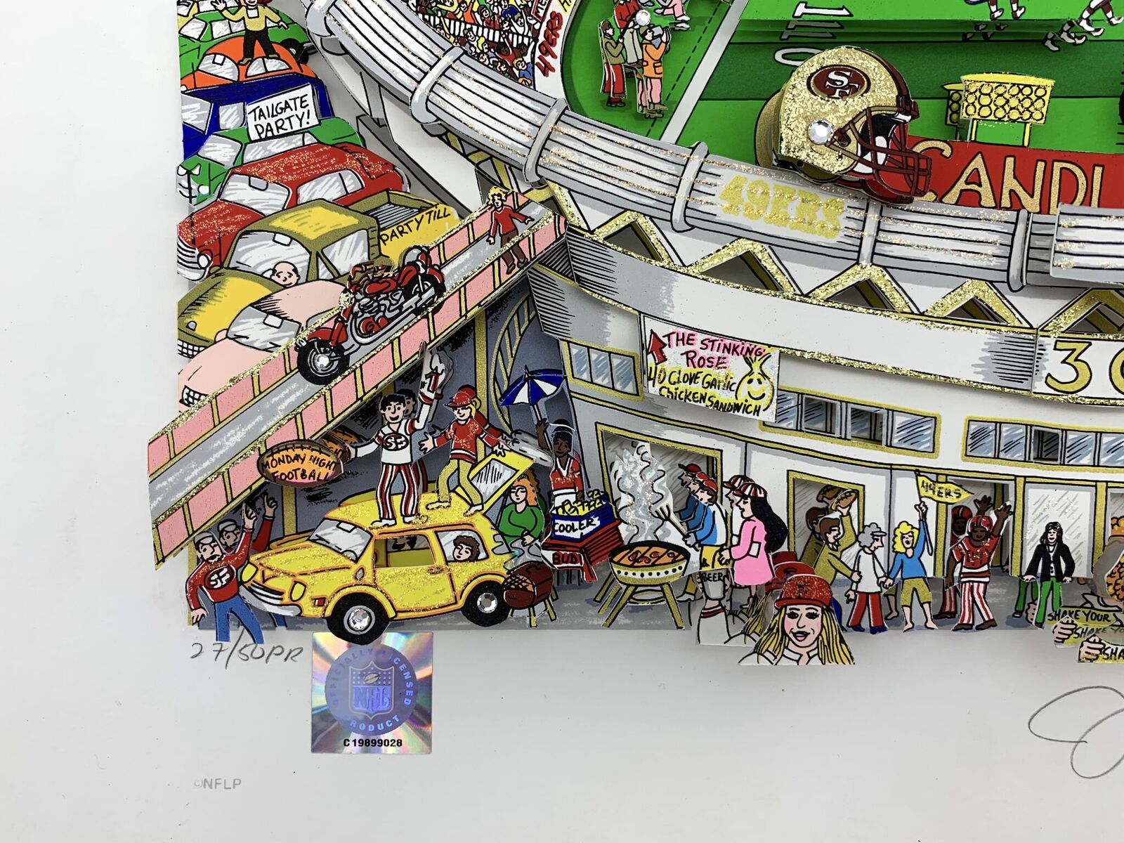 Joe Montana Signed Charles Fazzino LE San Francisco 49ers 18.5x21.5 3D Pop Art Print (JSA LOA) at PristineAuction.com Joe Montana Signed Charles Fazzino LE San Francisco 49ers 18.5x21.5 3D Pop Art Print (JSA LOA) at PristineAuction.com