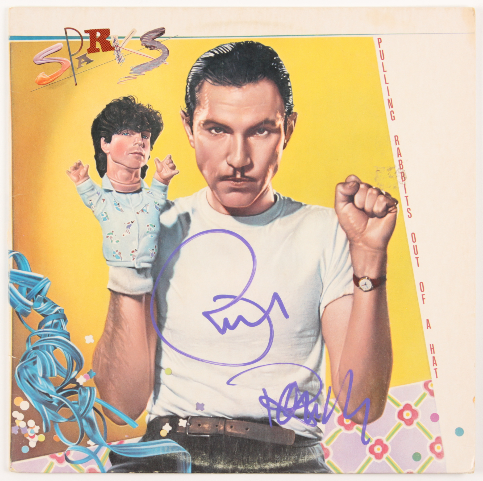 Ron Mael & Russell Mael Signed "Pulling Rabbits Out Of A Hat" Vinyl Record Album Cover (JSA COA) at PristineAuction.com Ron Mael & Russell Mael Signed "Pulling Rabbits Out Of A Hat" Vinyl Record Album Cover (JSA COA) at PristineAuction.com