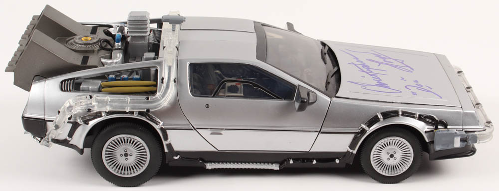 Christopher Lloyd Signed "Back To The Future" Delorean Time Machine Car Inscribed "Doc" (JSA COA) at PristineAuction.com Christopher Lloyd Signed "Back To The Future" Delorean Time Machine Car Inscribed "Doc" (JSA COA) at PristineAuction.com