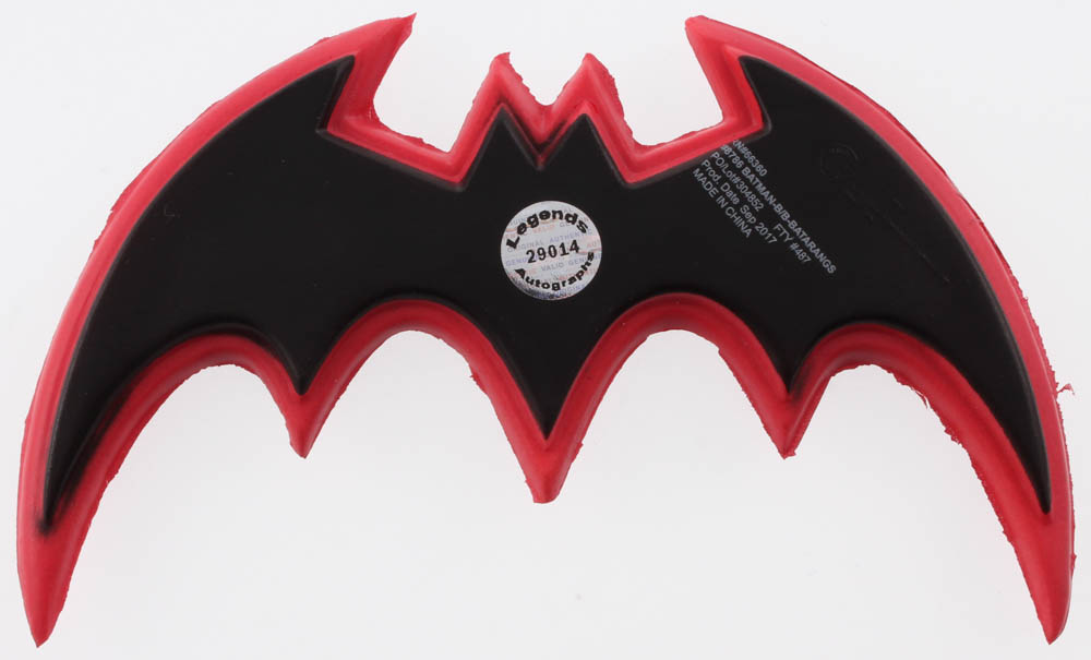Kevin Conroy Signed "Batman The Brave and Bold" Costume Batarang Inscribed "Batman" (Legends COA) at PristineAuction.com Kevin Conroy Signed "Batman The Brave and Bold" Costume Batarang Inscribed "Batman" (Legends COA) at PristineAuction.com
