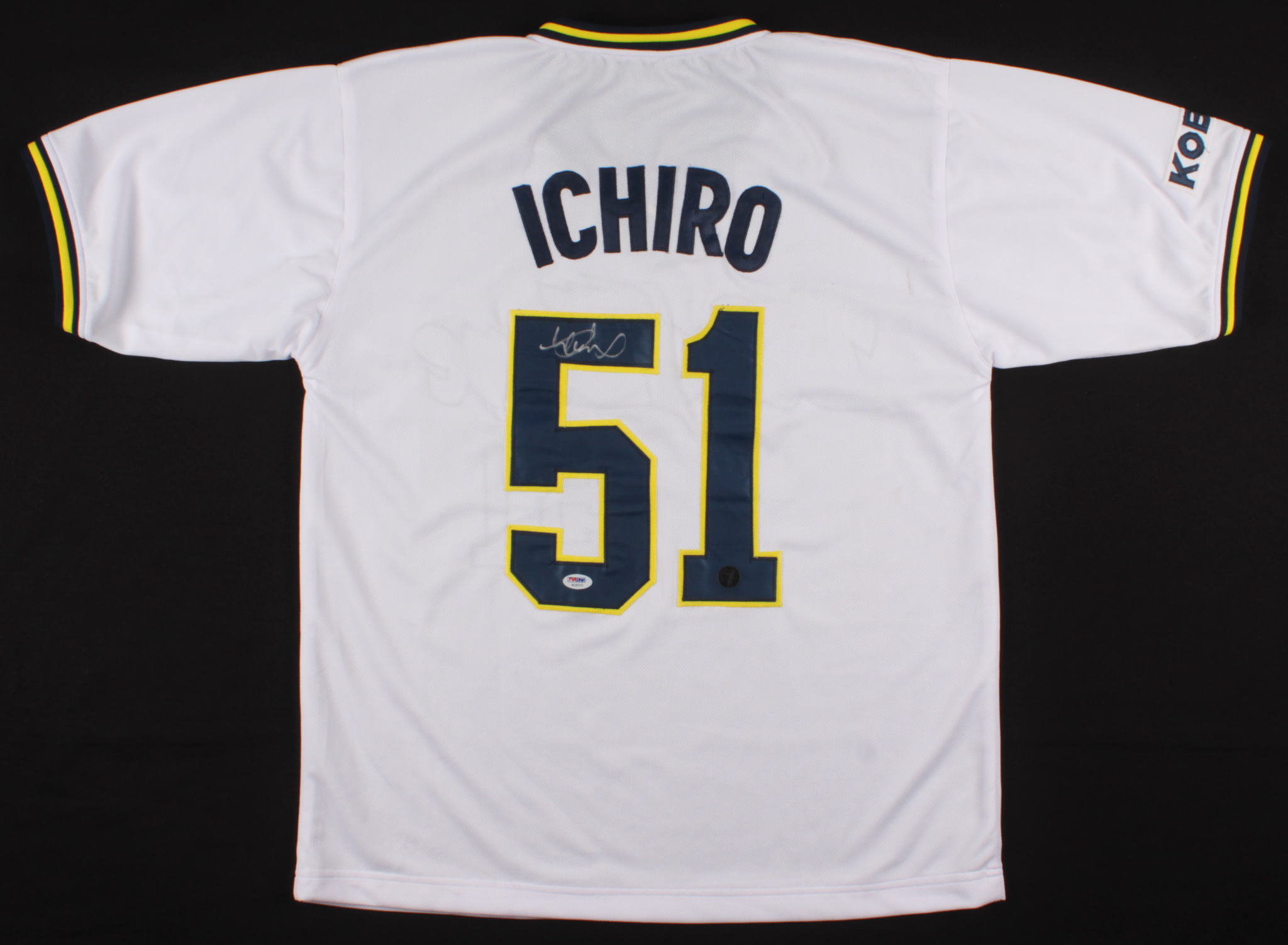 Ichiro Suzuki Signed Orix BlueWave Jersey (PSA COA & Suzuki Hologram) at PristineAuction.com Ichiro Suzuki Signed Orix BlueWave Jersey (PSA COA & Suzuki Hologram) at PristineAuction.com
