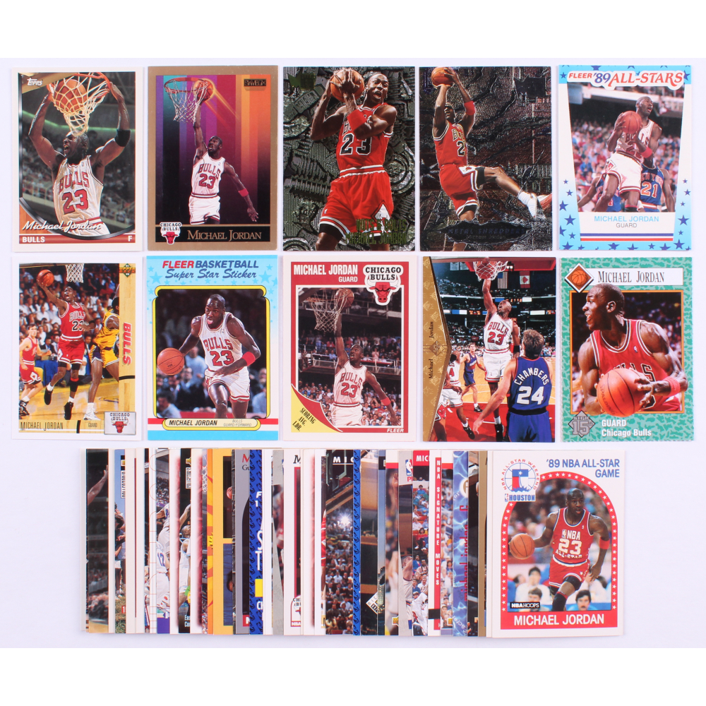 Lot of (50) Michael Jordan Basketball Cards with 198990 Fleer 21