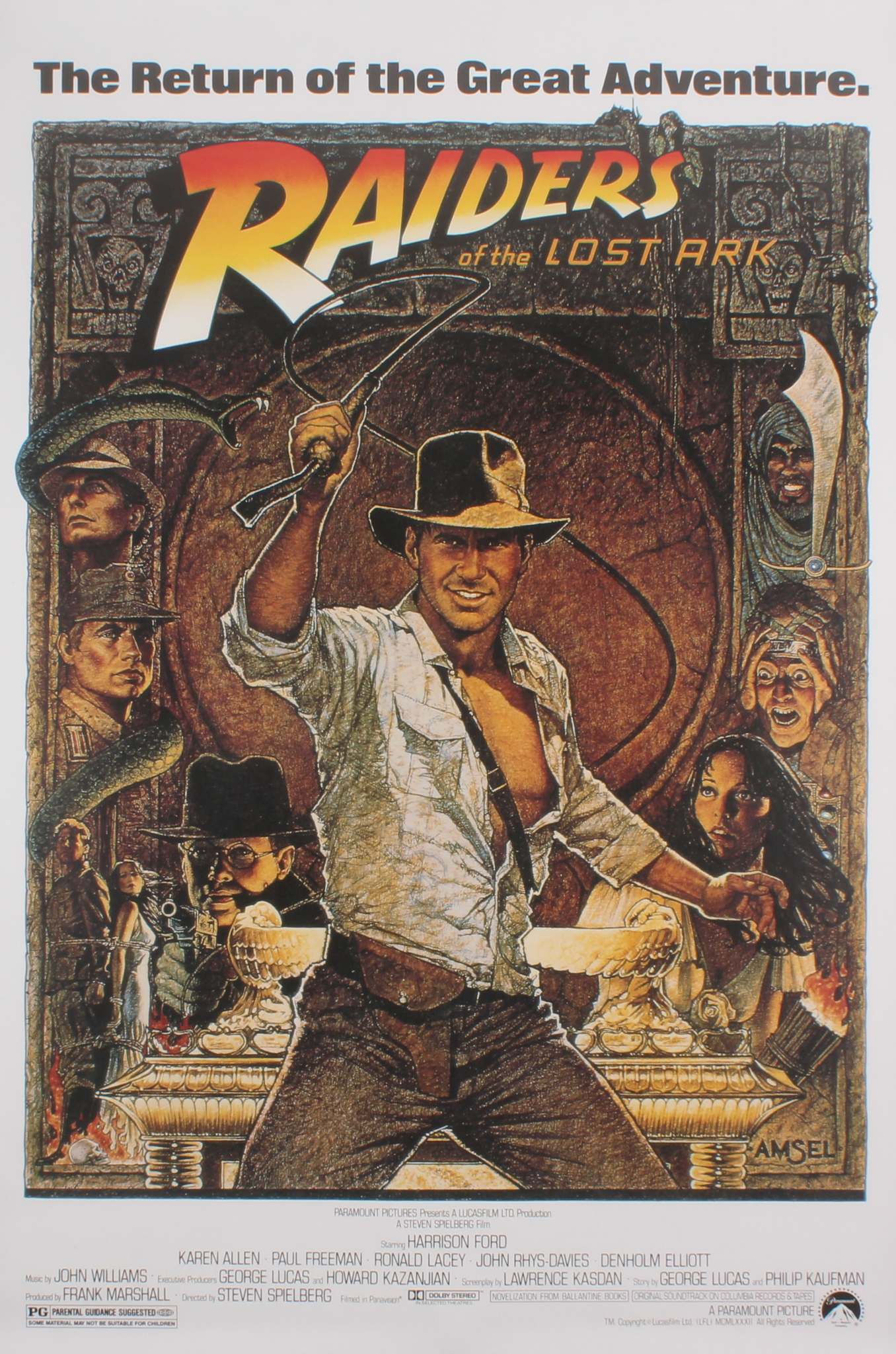 Indiana Jones "Raiders of the Lost Ark" 24x36 Movie Poster at PristineAuction.com Indiana Jones "Raiders of the Lost Ark" 24x36 Movie Poster at PristineAuction.com