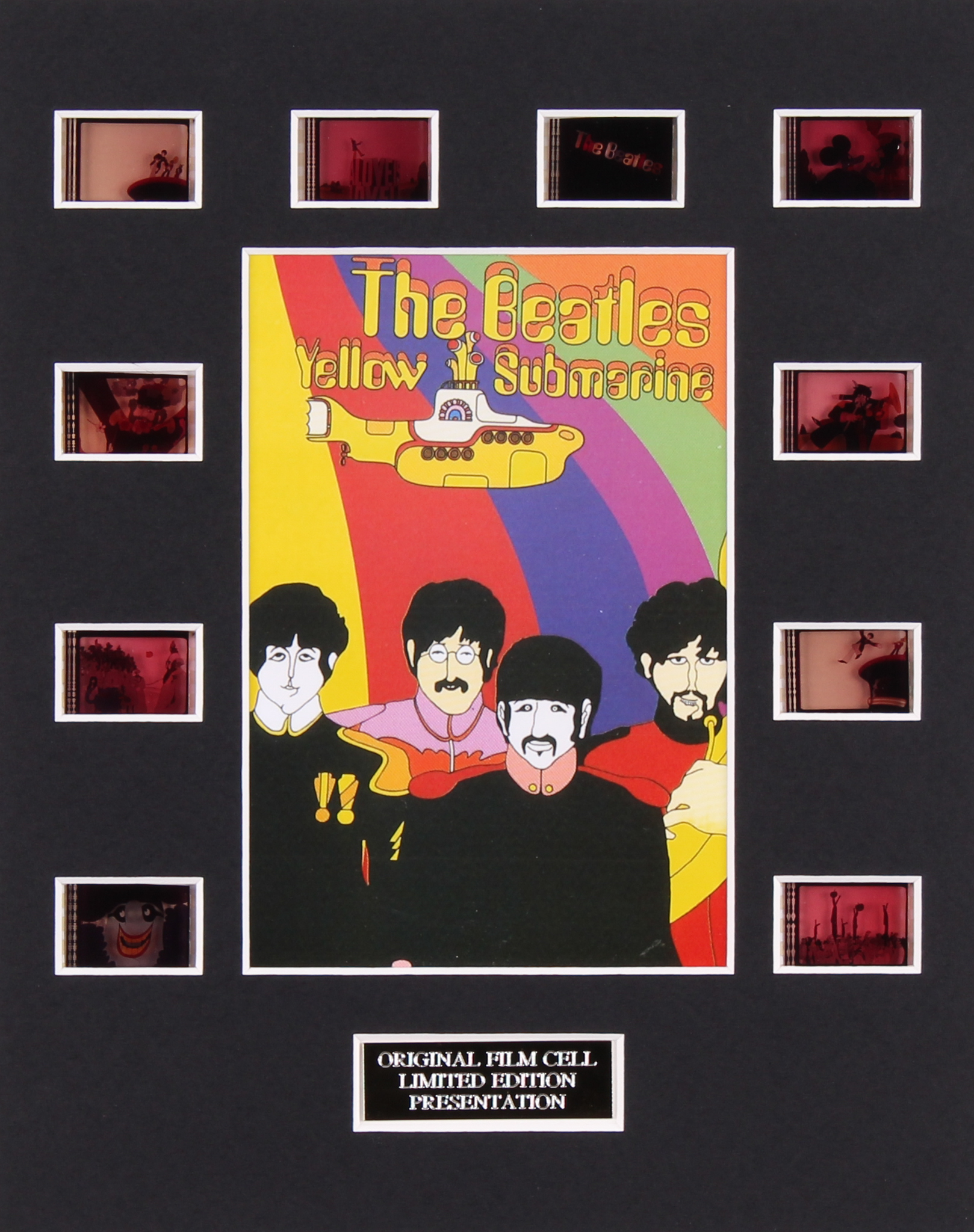 "The Beatles: Yellow Submarine" LE 8x10 Custom Matted Original Film / Movie Cell Display at PristineAuction.com "The Beatles: Yellow Submarine" LE 8x10 Custom Matted Original Film / Movie Cell Display at PristineAuction.com
