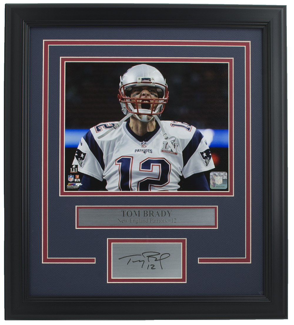 Tom Brady Patriots 11x14 Custom Framed Photo Display at PristineAuction.com Tom Brady Patriots 11x14 Custom Framed Photo Display at PristineAuction.com