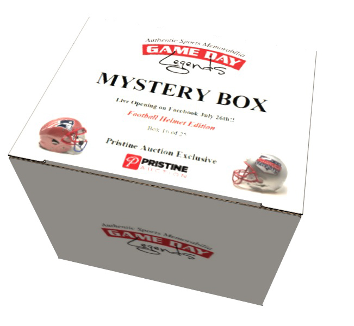 Game Day Legends Mystery Box Full-Size Helmet Edition -Tom Brady (x3), Patrick Mahomes, Dak Prescott & More - Live Box Break #19/25 at PristineAuction.com Game Day Legends Mystery Box Full-Size Helmet Edition -Tom Brady (x3), Patrick Mahomes, Dak Prescott & More - Live Box Break #19/25 at PristineAuction.com