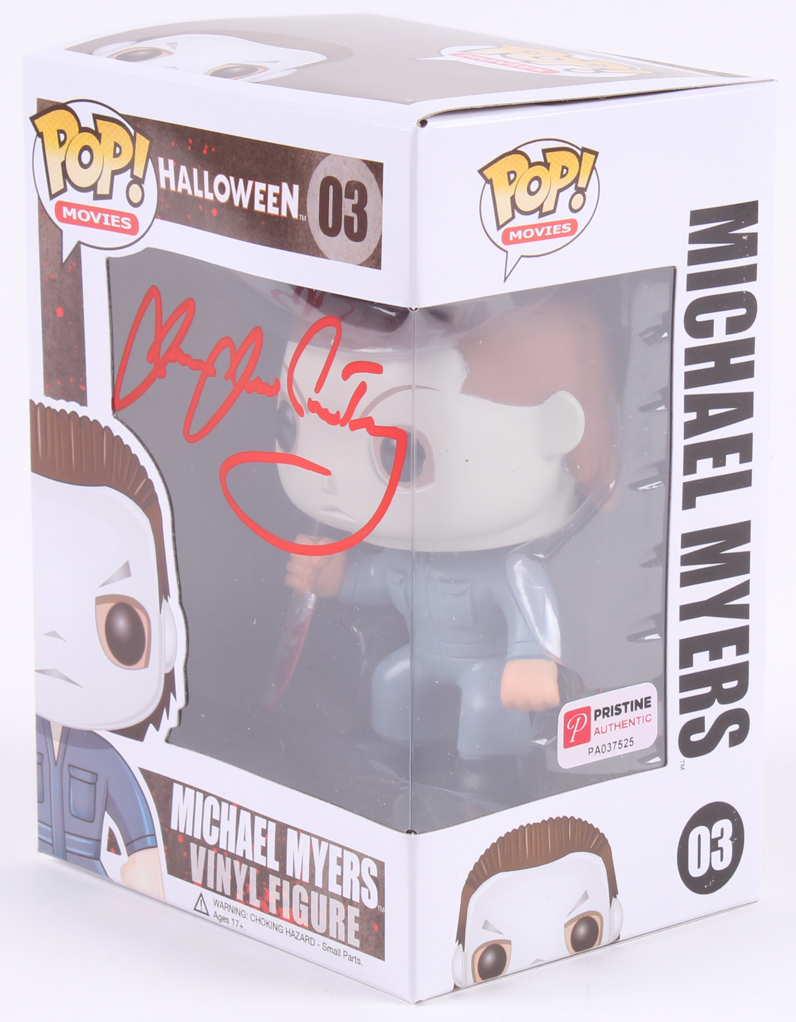 James Jude Courtney Signed Michael Myers #03 Funko Pop! Vinyl Figure (PA COA) at PristineAuction.com James Jude Courtney Signed Michael Myers #03 Funko Pop! Vinyl Figure (PA COA) at PristineAuction.com