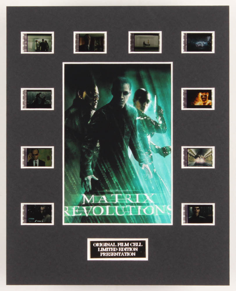 "The Matrix Revolutions" LE 8x10 Custom Matted Original Film / Movie Cell Display at PristineAuction.com "The Matrix Revolutions" LE 8x10 Custom Matted Original Film / Movie Cell Display at PristineAuction.com