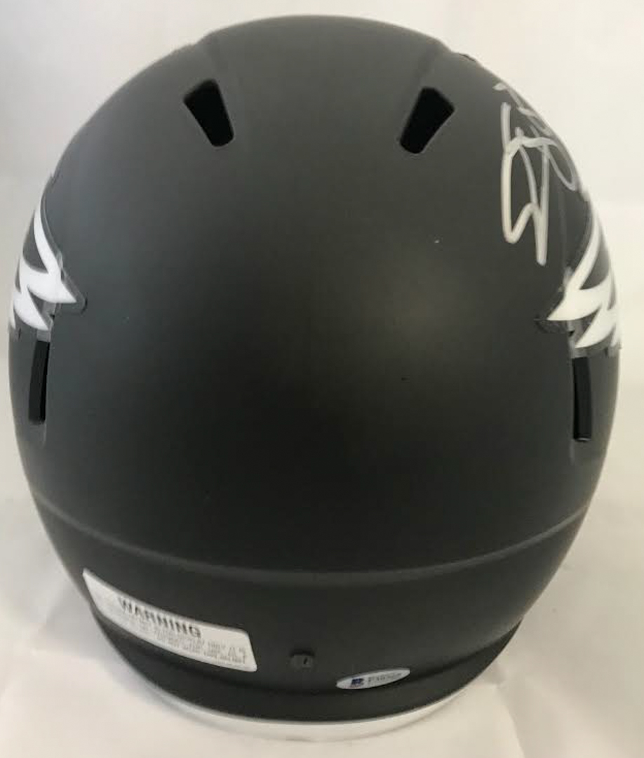 Donovan McNabb Signed Philadelphia Eagles Full-Size Matte Black Speed Helmet (Beckett COA) at PristineAuction.com Donovan McNabb Signed Philadelphia Eagles Full-Size Matte Black Speed Helmet (Beckett COA) at PristineAuction.com