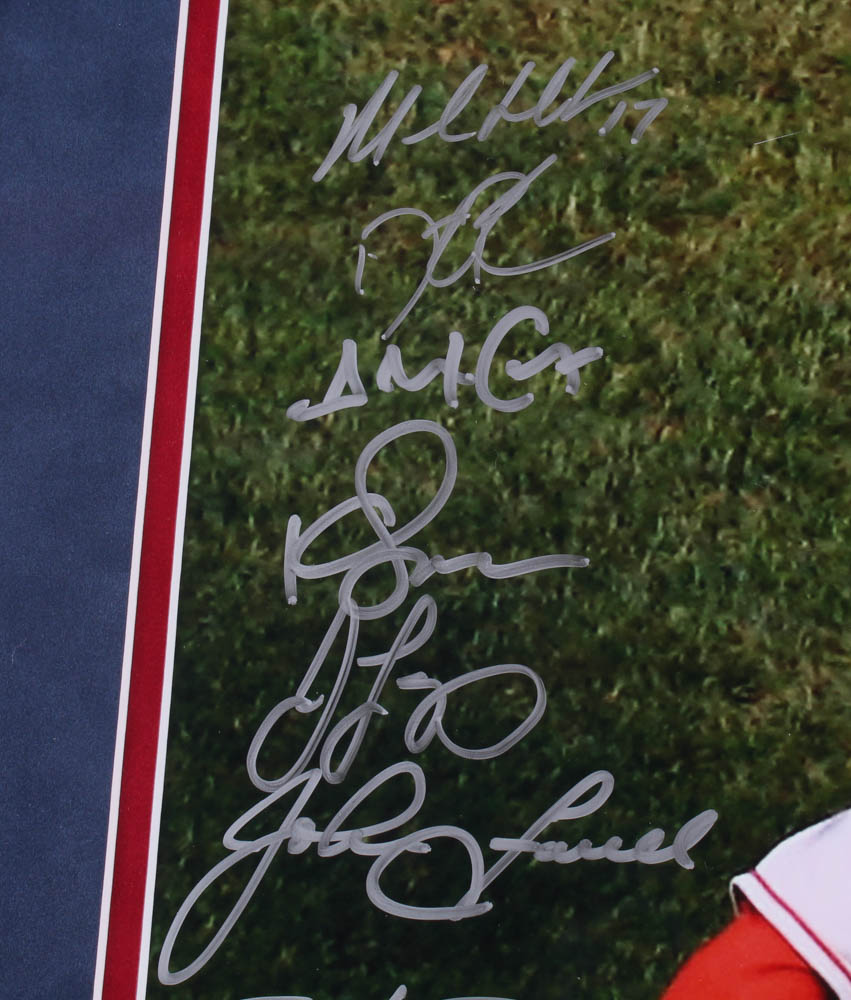 2007 Boston Red Sox World Series Champions LE 23.5x31.5 Custom Framed Photo Display Team-Signed by (23) with Curt Schilling, David Ortiz, Terry Francona, Jason Varitek, Alex Cora (Steiner COA & MLB Hologram) at PristineAuction.com 2007 Boston Red Sox World Series Champions LE 23.5x31.5 Custom Framed Photo Display Team-Signed by (23) with Curt Schilling, David Ortiz, Terry Francona, Jason Varitek, Alex Cora (Steiner COA & MLB Hologram) at PristineAuction.com