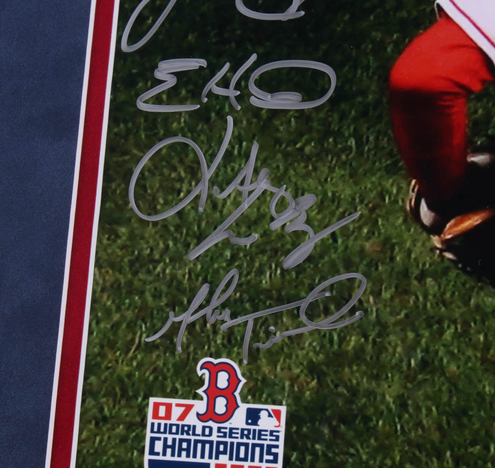 2007 Boston Red Sox World Series Champions LE 23.5x31.5 Custom Framed Photo Display Team-Signed by (23) with Curt Schilling, David Ortiz, Terry Francona, Jason Varitek, Alex Cora (Steiner COA & MLB Hologram) at PristineAuction.com 2007 Boston Red Sox World Series Champions LE 23.5x31.5 Custom Framed Photo Display Team-Signed by (23) with Curt Schilling, David Ortiz, Terry Francona, Jason Varitek, Alex Cora (Steiner COA & MLB Hologram) at PristineAuction.com