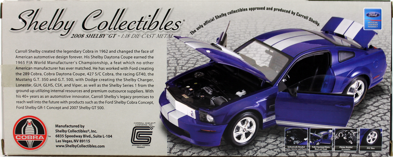 Carroll Shelby Signed 2008 Shelby GT 1:18 Die-Cast Car (Beckett COA) at PristineAuction.com Carroll Shelby Signed 2008 Shelby GT 1:18 Die-Cast Car (Beckett COA) at PristineAuction.com