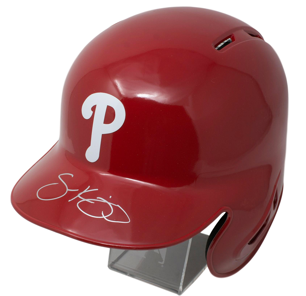 Scott Kingery Signed Philadelphia Phillies Full-Size Batting Helmet (Fanatics Hologram & MLB Hologram) at PristineAuction.com Scott Kingery Signed Philadelphia Phillies Full-Size Batting Helmet (Fanatics Hologram & MLB Hologram) at PristineAuction.com