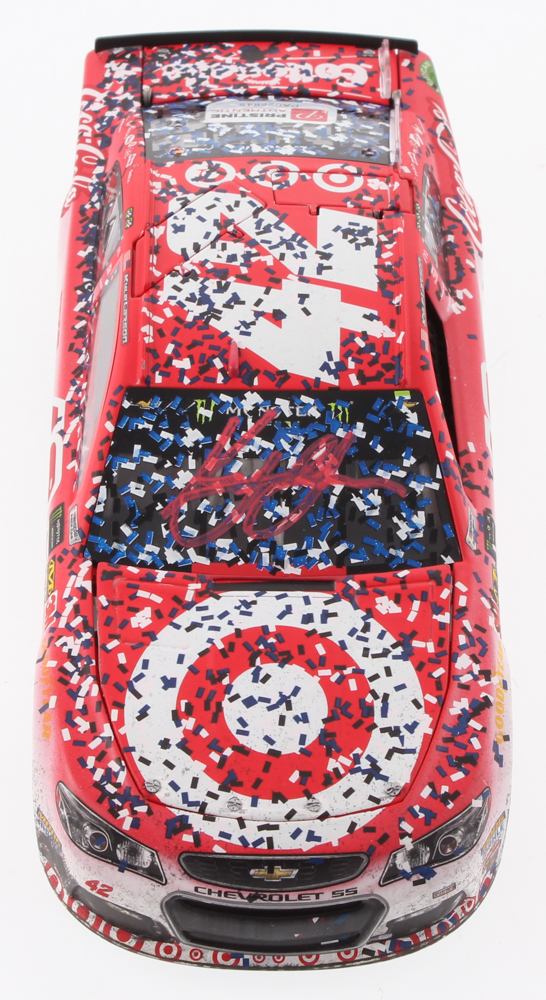 Kyle Larson Signed NASCAR #42 2017 Target Michigan Fall Win - 1:24 Premium Action Diecast Car (PA COA) at PristineAuction.com Kyle Larson Signed NASCAR #42 2017 Target Michigan Fall Win - 1:24 Premium Action Diecast Car (PA COA) at PristineAuction.com