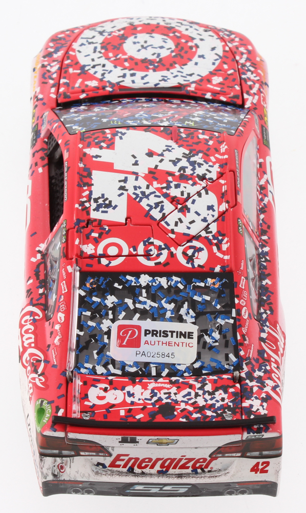 Kyle Larson Signed NASCAR #42 2017 Target Michigan Fall Win - 1:24 Premium Action Diecast Car (PA COA) at PristineAuction.com Kyle Larson Signed NASCAR #42 2017 Target Michigan Fall Win - 1:24 Premium Action Diecast Car (PA COA) at PristineAuction.com