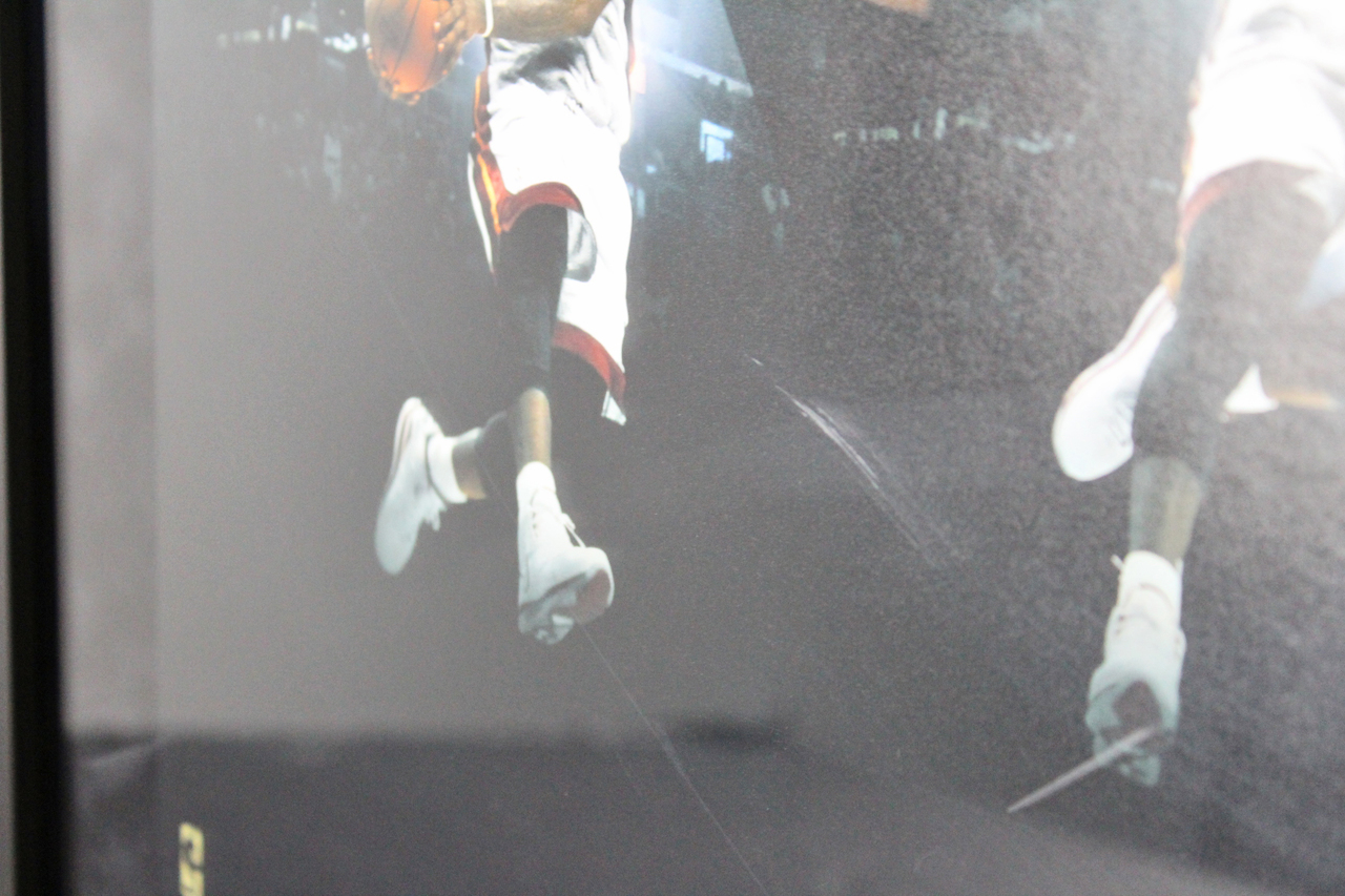 LeBron James Signed LE Miami Heat 20.25x41.25 Framed Photo Display (Beckett LOA & UDA Hologram) at PristineAuction.com LeBron James Signed LE Miami Heat 20.25x41.25 Framed Photo Display (Beckett LOA & UDA Hologram) at PristineAuction.com