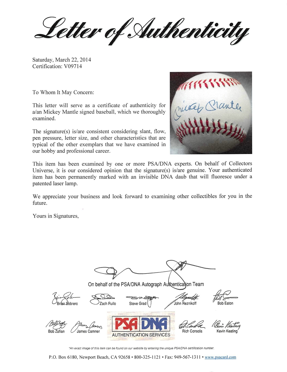 Mickey Mantle & Mike Trout Signed OAL Baseball Inscribed "Commerce Comet" & "Millville Meteor" (PSA LOA & MLB Hologram) at PristineAuction.com Mickey Mantle & Mike Trout Signed OAL Baseball Inscribed "Commerce Comet" & "Millville Meteor" (PSA LOA & MLB Hologram) at PristineAuction.com