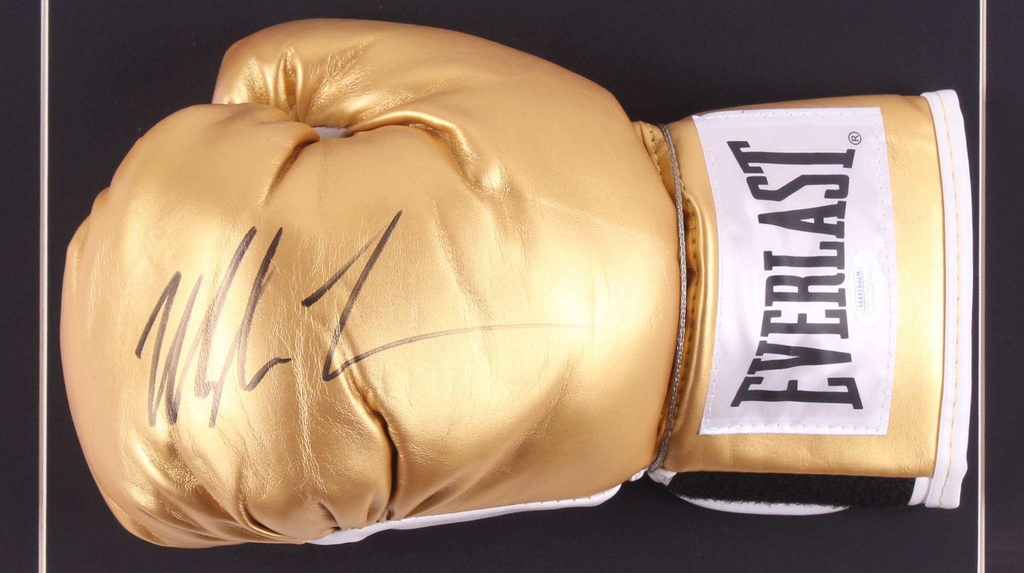 Mike Tyson Signed 18x19 Custom Framed Boxing Glove Display (JSA COA) at PristineAuction.com Mike Tyson Signed 18x19 Custom Framed Boxing Glove Display (JSA COA) at PristineAuction.com