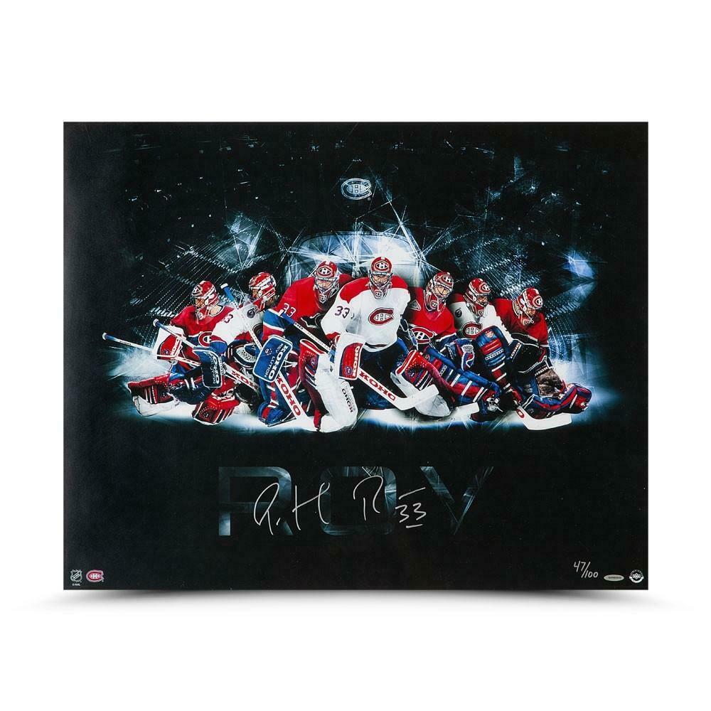 Patrick Roy Signed Montreal Canadiens 24x30 Photo (UDA COA) at PristineAuction.com Patrick Roy Signed Montreal Canadiens 24x30 Photo (UDA COA) at PristineAuction.com