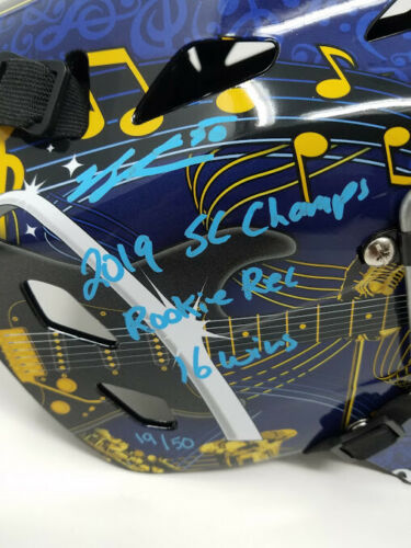 Jordan Binnington Signed St. Louis Blues Limited Edition Full Size Goalie Mask Inscribed "2019 SC Champs" & "16 Wins" (Fanatics Hologram) at PristineAuction.com Jordan Binnington Signed St. Louis Blues Limited Edition Full Size Goalie Mask Inscribed "2019 SC Champs" & "16 Wins" (Fanatics Hologram) at PristineAuction.com