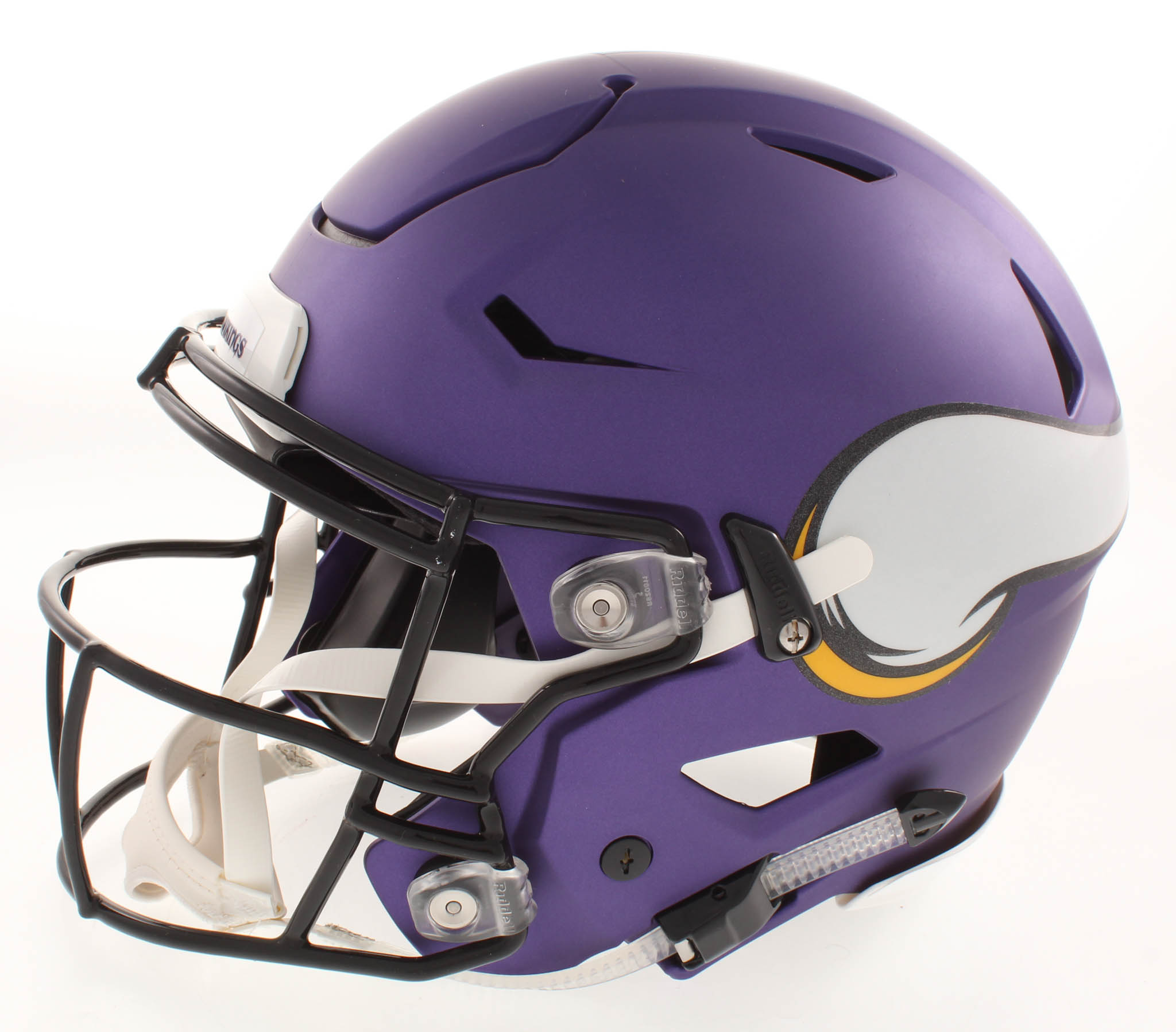 Adrian Peterson Signed Vikings Matte Purple Full-Size Authentic On-Field Flex Speed Helmet Inscribed "NFL MVP 12" (Beckett COA) at PristineAuction.com Adrian Peterson Signed Vikings Matte Purple Full-Size Authentic On-Field Flex Speed Helmet Inscribed "NFL MVP 12" (Beckett COA) at PristineAuction.com