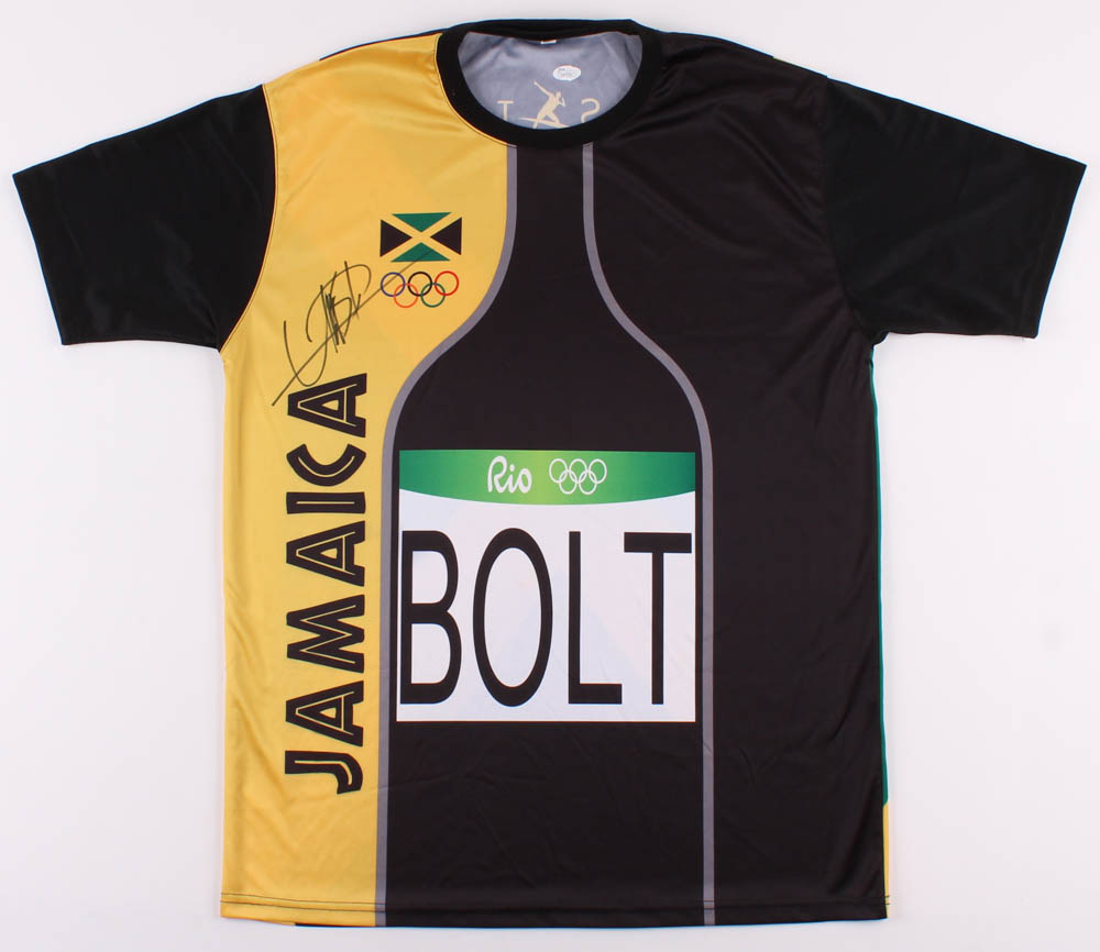 Usain Bolt Signed Jersey (JSA Hologram) at PristineAuction.com Usain Bolt Signed Jersey (JSA Hologram) at PristineAuction.com