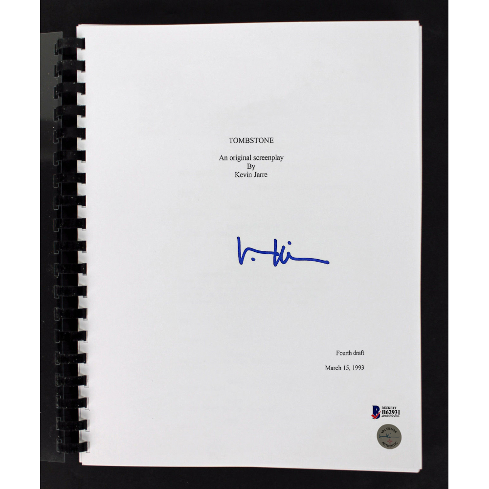 Script Tomestone Val Kilmer Signed