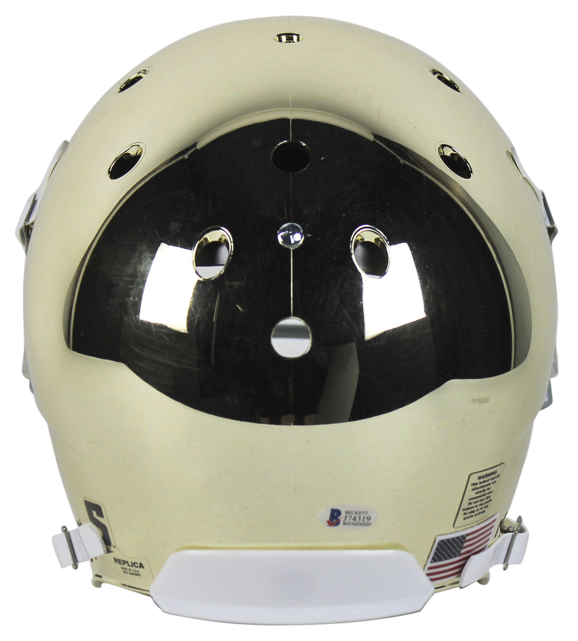 Golden Tate Signed Notre Dame Fighting Irish Chrome Full-Size Helmet (Beckett COA) at PristineAuction.com Golden Tate Signed Notre Dame Fighting Irish Chrome Full-Size Helmet (Beckett COA) at PristineAuction.com