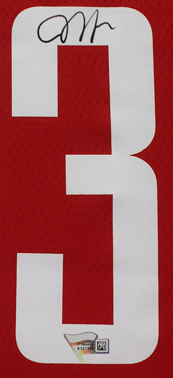 James Harden Signed 35x43 Custom Framed Jersey Display (Fanatics Hologram) at PristineAuction.com James Harden Signed 35x43 Custom Framed Jersey Display (Fanatics Hologram) at PristineAuction.com