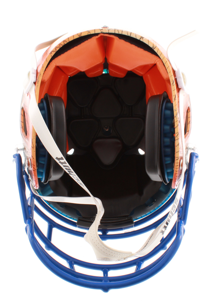 Drew Lock Signed Denver Broncos Full-Size Hydro Dipped Speed Helmet (Beckett COA) at PristineAuction.com Drew Lock Signed Denver Broncos Full-Size Hydro Dipped Speed Helmet (Beckett COA) at PristineAuction.com