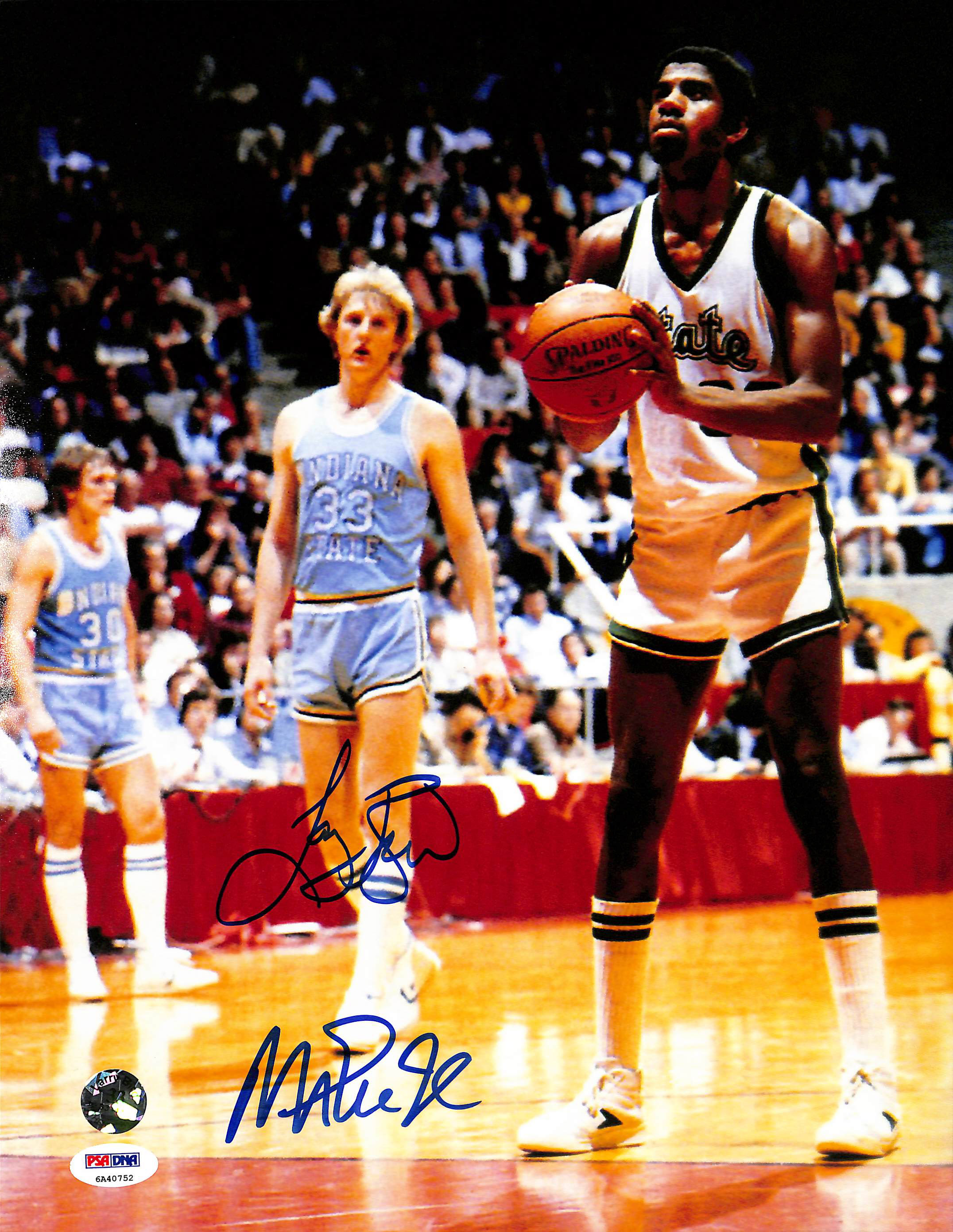 Larry Bird & Magic Johnson Signed 11x14 Photo (PSA COA & Bird Hologram) at PristineAuction.com Larry Bird & Magic Johnson Signed 11x14 Photo (PSA COA & Bird Hologram) at PristineAuction.com