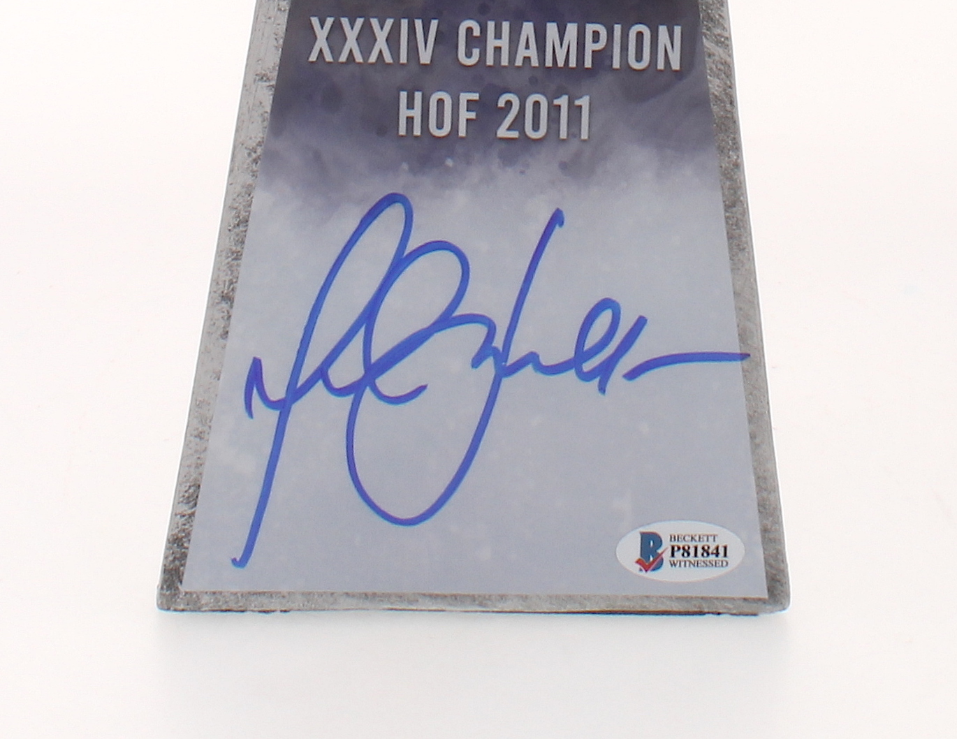 Marshall Faulk Signed Large Lombardi Trophy (Beckett COA) at PristineAuction.com Marshall Faulk Signed Large Lombardi Trophy (Beckett COA) at PristineAuction.com