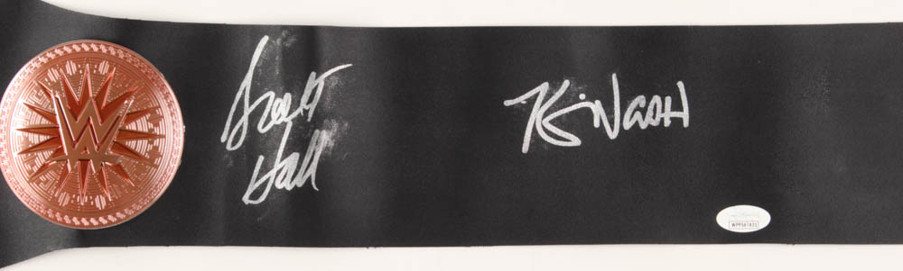 Kevin Nash & Scott Hall Signed WWE Tag Team Championship Belt (JSA Hologram) at PristineAuction.com Kevin Nash & Scott Hall Signed WWE Tag Team Championship Belt (JSA Hologram) at PristineAuction.com