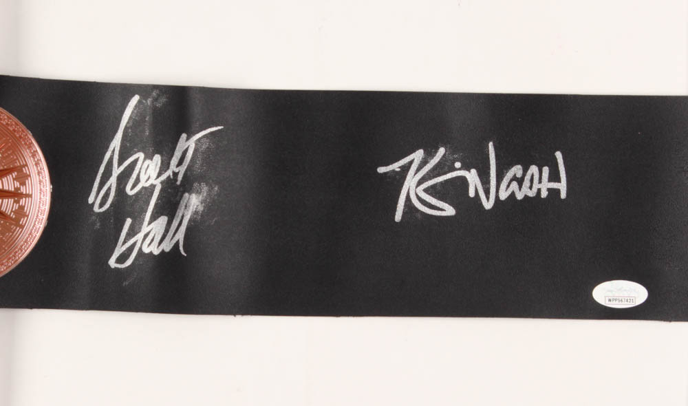Kevin Nash & Scott Hall Signed WWE Tag Team Championship Belt (JSA Hologram) at PristineAuction.com Kevin Nash & Scott Hall Signed WWE Tag Team Championship Belt (JSA Hologram) at PristineAuction.com