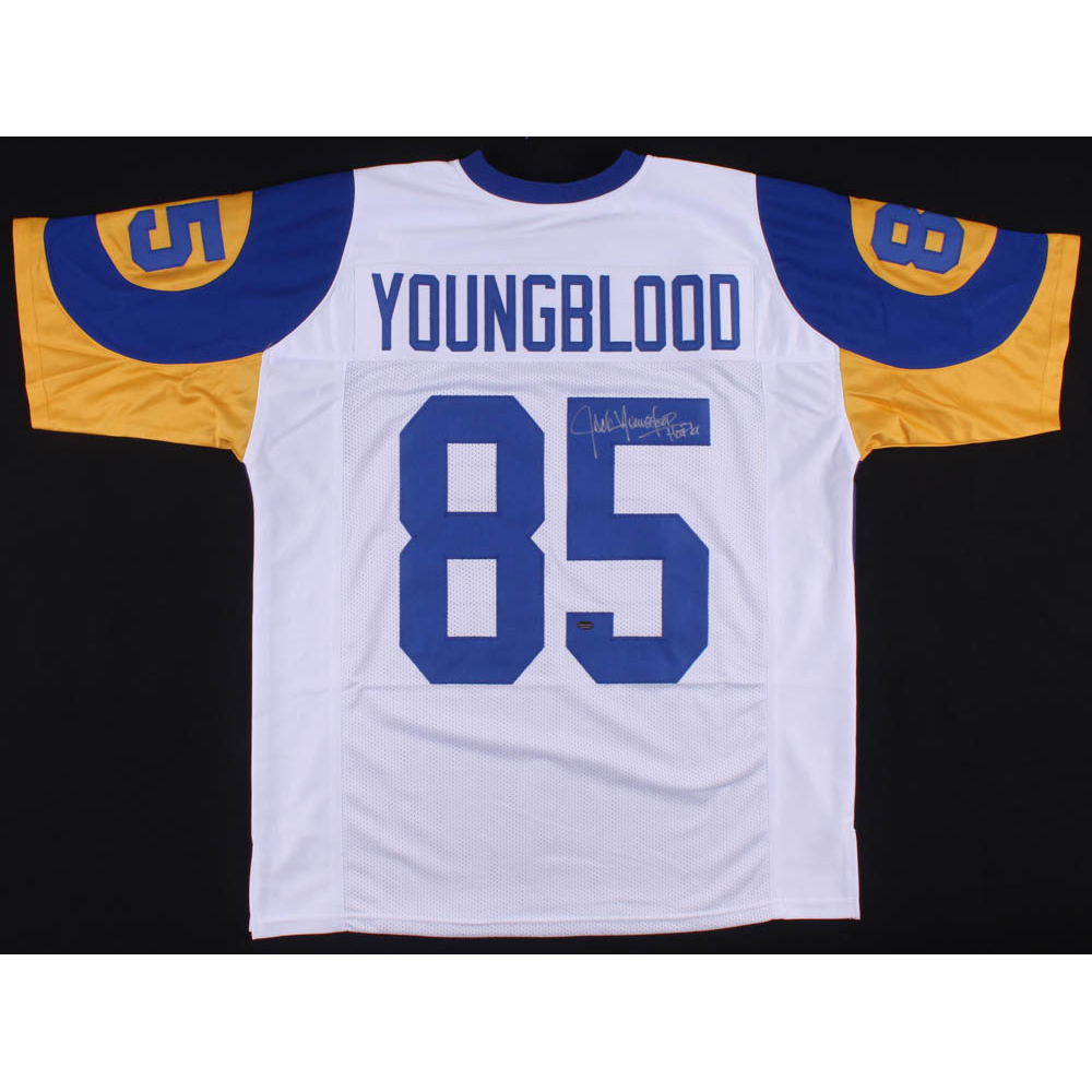 Jack Youngblood Signed Los Angeles Rams Throwback Jersey Inscribed "HOF ...