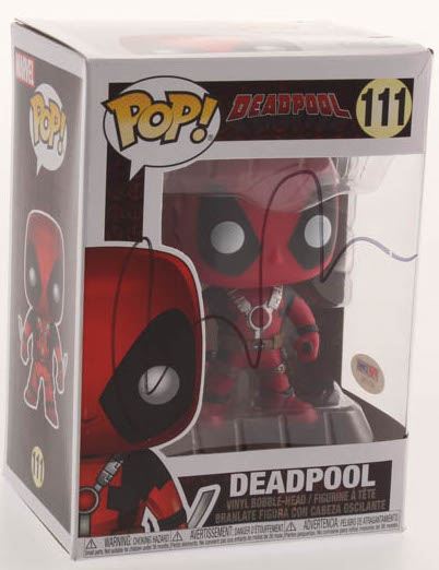 Ryan Reynolds Signed "Deadpool" #111 Marvel Funko Pop Figure (PSA COA) at PristineAuction.com Ryan Reynolds Signed "Deadpool" #111 Marvel Funko Pop Figure (PSA COA) at PristineAuction.com