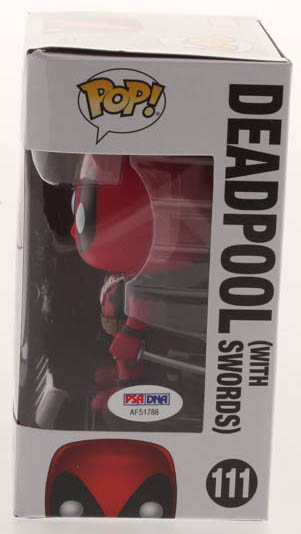Ryan Reynolds Signed "Deadpool" #111 Marvel Funko Pop Figure (PSA COA) at PristineAuction.com Ryan Reynolds Signed "Deadpool" #111 Marvel Funko Pop Figure (PSA COA) at PristineAuction.com