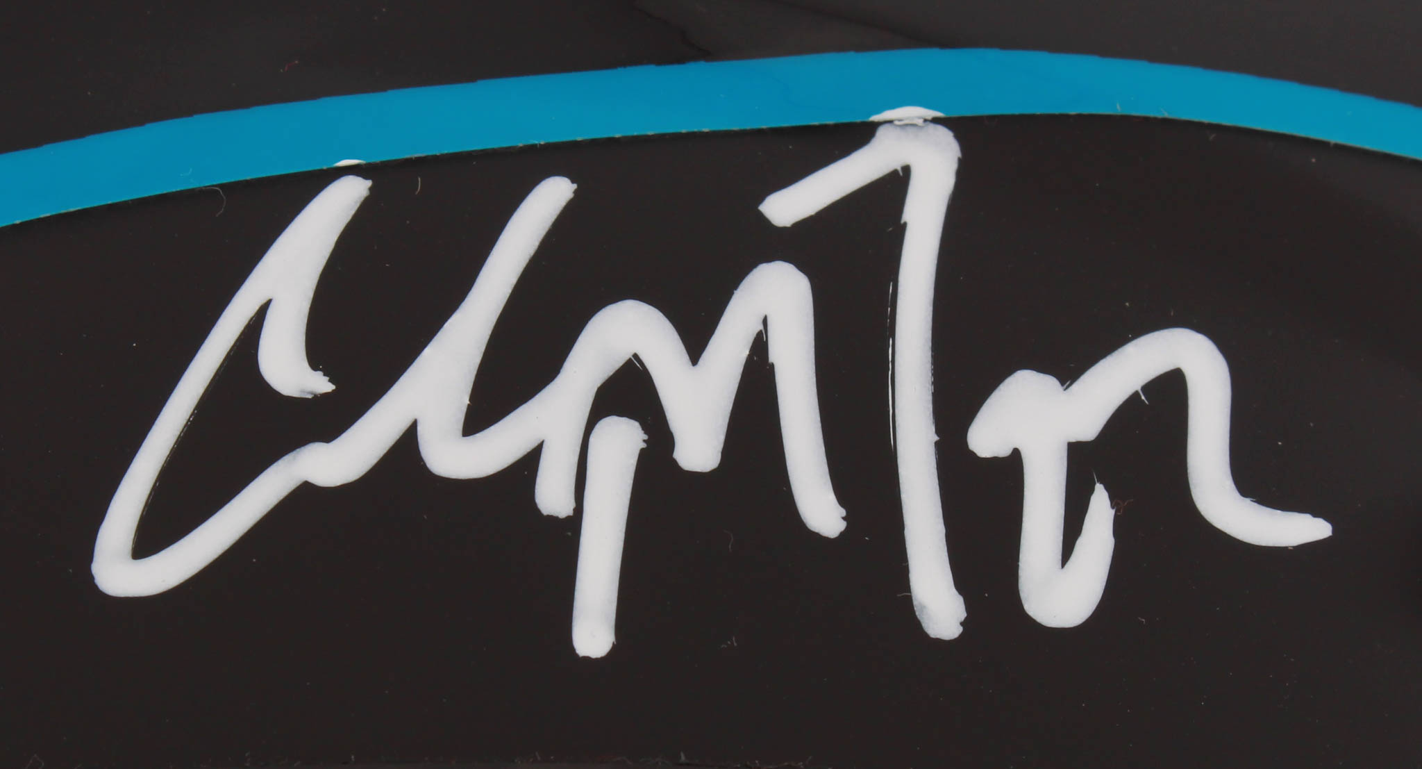 Christian McCaffrey Signed Carolina Panthers Custom Matte Black Full-Size Speed Helmet (Beckett COA) at PristineAuction.com Christian McCaffrey Signed Carolina Panthers Custom Matte Black Full-Size Speed Helmet (Beckett COA) at PristineAuction.com