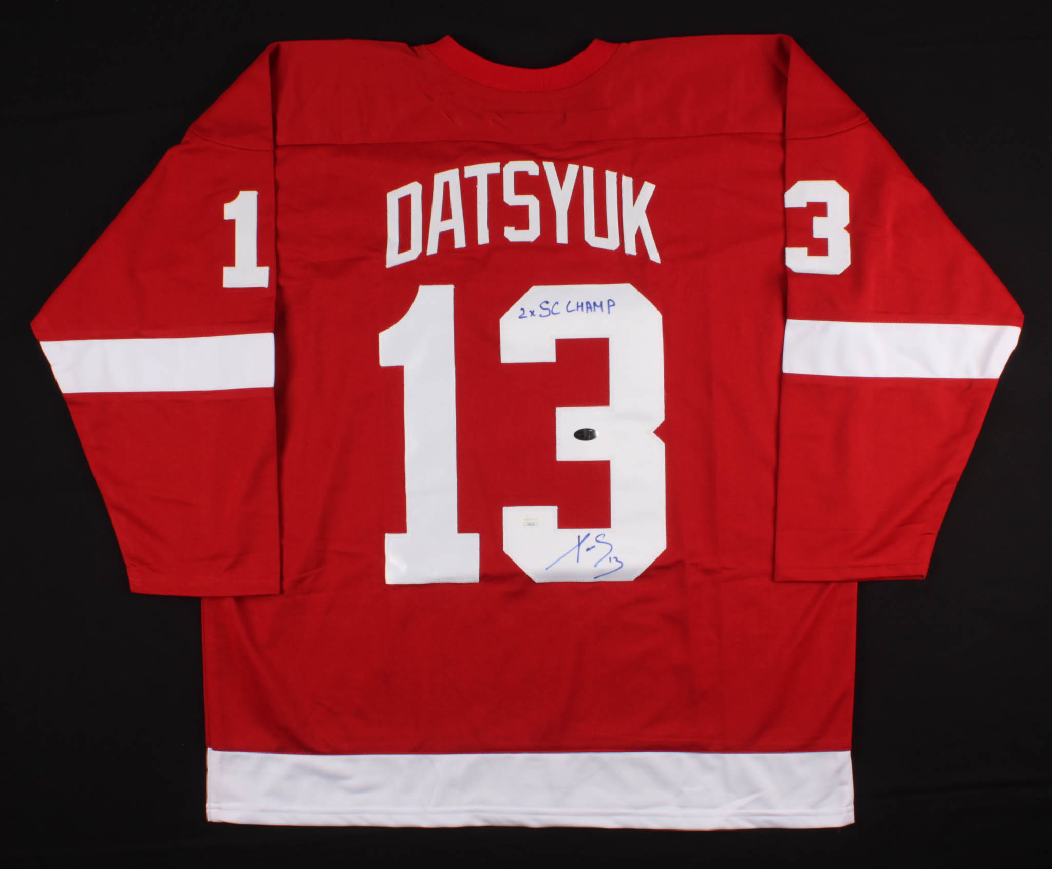 Pavel Datsyuk Signed Jersey Inscribed "2x SC Champ" (JSA COA) at PristineAuction.com Pavel Datsyuk Signed Jersey Inscribed "2x SC Champ" (JSA COA) at PristineAuction.com