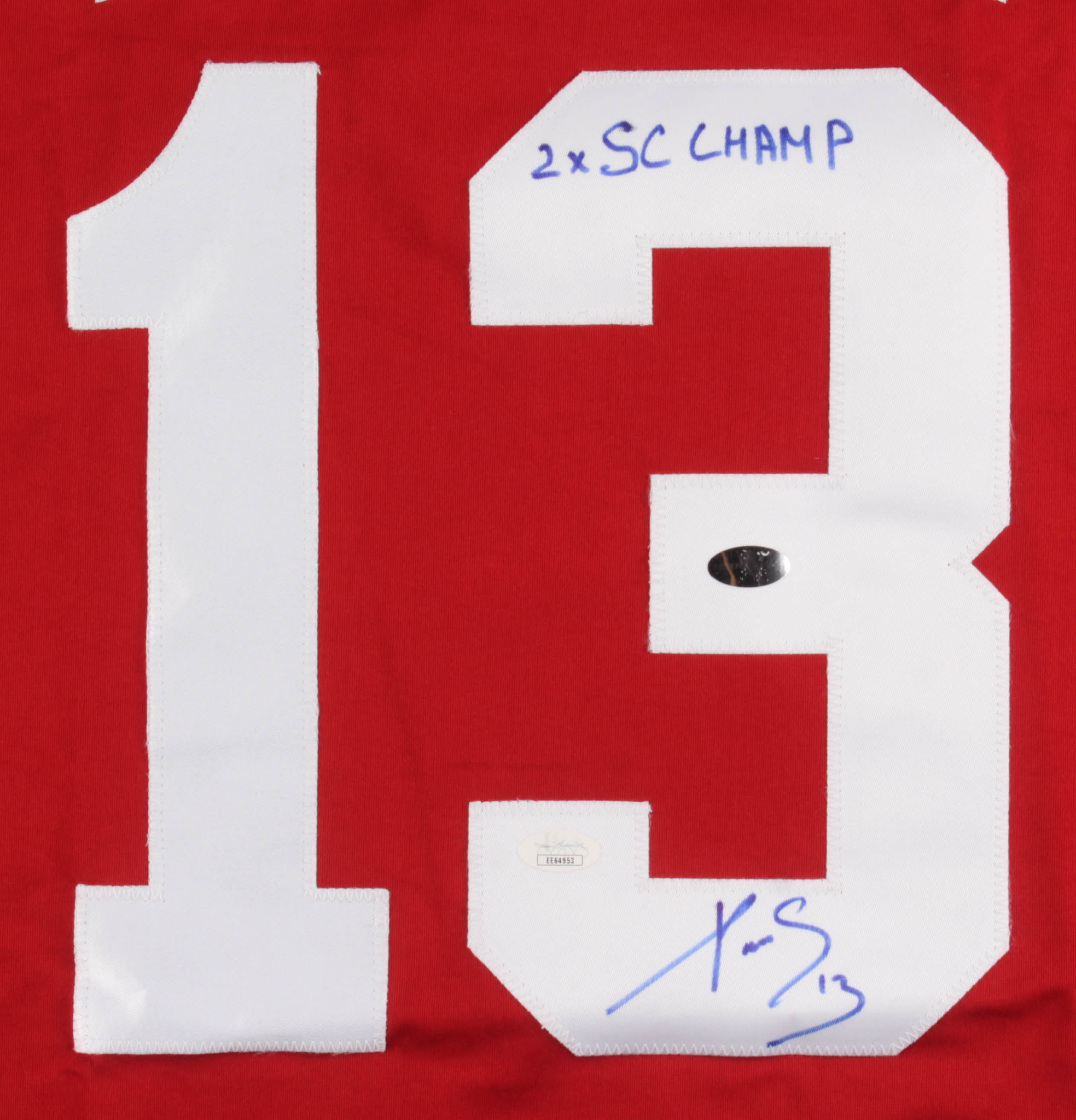 Pavel Datsyuk Signed Jersey Inscribed "2x SC Champ" (JSA COA) at PristineAuction.com Pavel Datsyuk Signed Jersey Inscribed "2x SC Champ" (JSA COA) at PristineAuction.com